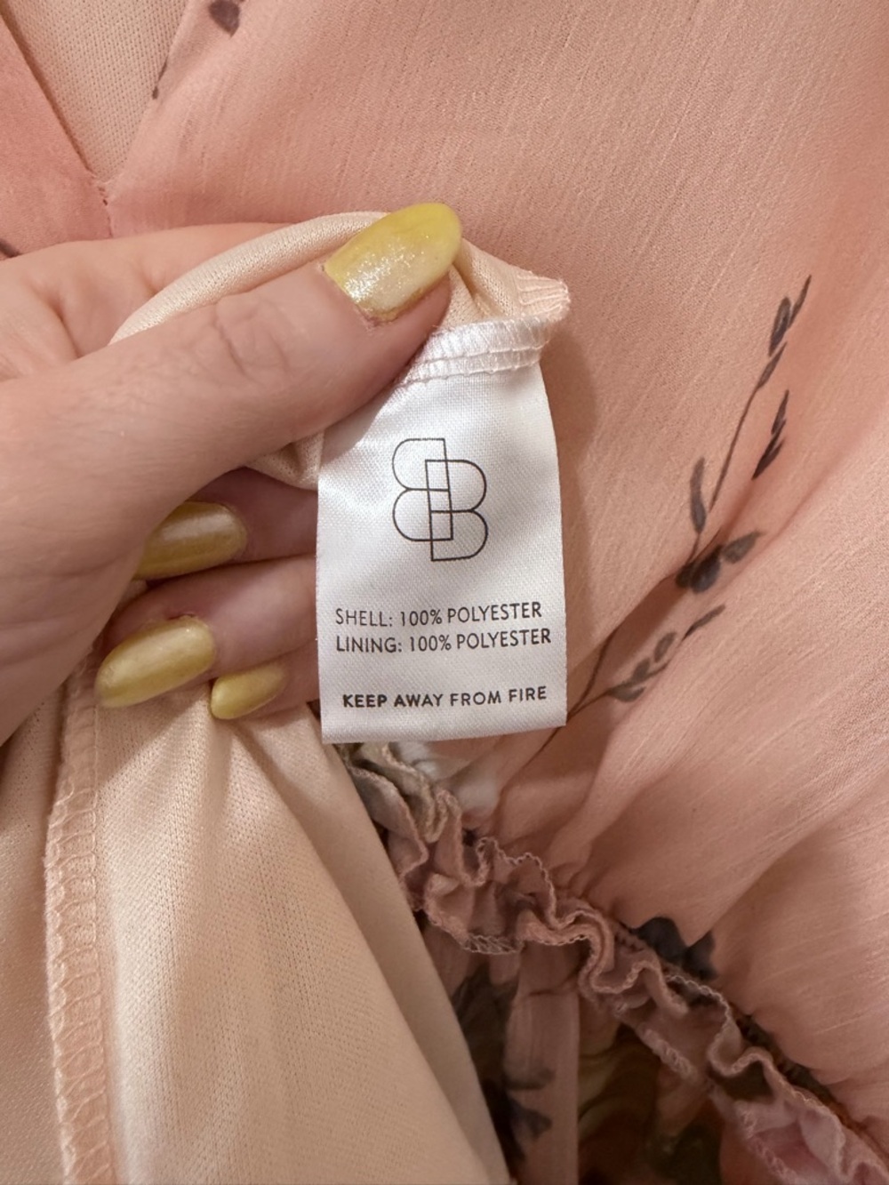 Baltic Born Santorini Floral Maxi Dress Wedding Guest Ethereal Pink Medium - Picture 8 of 10